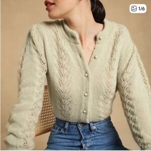 Rouje maddy cardigan- green, size 36